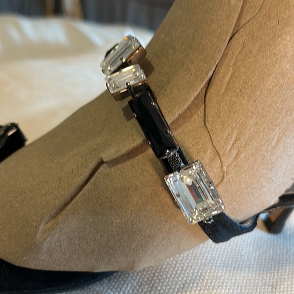 Giuseppe Zanotti design heels with emerald cut Swarovski crystals - Picture 2 of 8